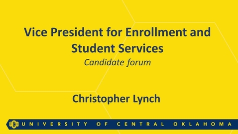 Thumbnail for entry Christopher Lynch: Faculty and Staff Forum