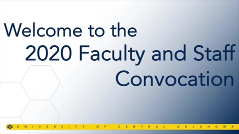 Thumbnail for entry Faculty &amp; Staff Convocation Fall 2020  (Virtual)