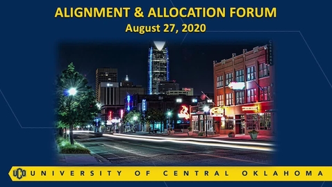 Thumbnail for entry Alignment and Allocation Forum (August 26, 2020)