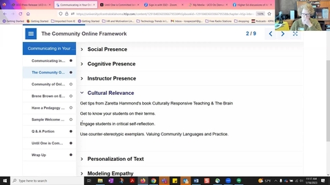Thumbnail for CeCe Communicating in Your Online Course Webinar 1-18-2023 