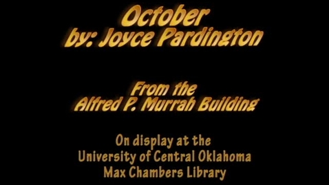 Thumbnail for Murrah Art: October