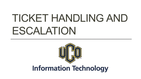 Thumbnail for OIT Ticket Handling Procedure