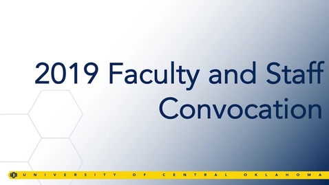 Thumbnail for entry Faculty &amp; Staff Convocation Fall 2019