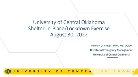 Thumbnail for entry Operation UCO Lockdown 