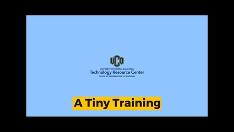 Thumbnail for TRC Tiny Training : Out of Office Message