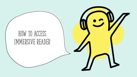Thumbnail for How to Access Immersive Reader in D2L