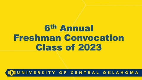 Thumbnail for entry Freshman Convocation Fall 2019
