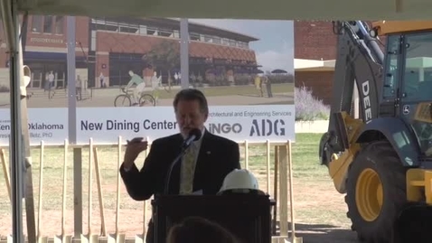 Thumbnail for entry New Dining Center Groundbreaking