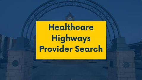 Thumbnail for 2025 Healthcare Highways Provider Search