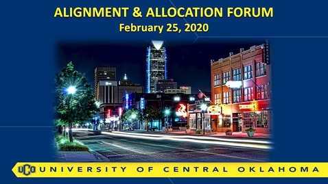 Thumbnail for entry Alignment and Allocation Forum - 02/25/20