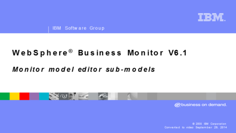 Thumbnail for entry Monitor model editor sub-models
