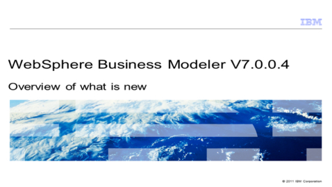 Thumbnail for entry Migration of models from WebSphere Business Modeler V7.0.0.4