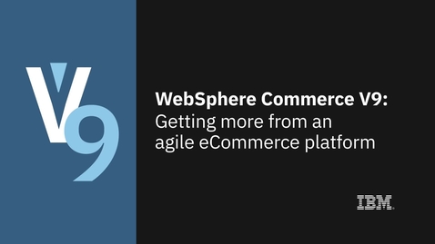 Thumbnail for entry Accenture and Websphere Commerce v9