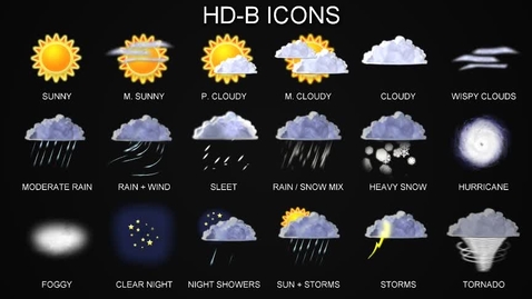 Thumbnail for ICON Set - HD-B