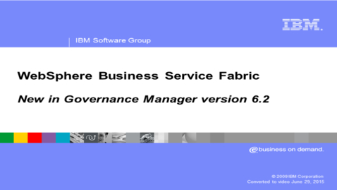 Thumbnail for New In Governance Manager