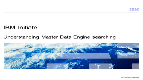 Thumbnail for entry Understanding Master Data Engine searching