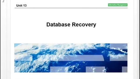 Thumbnail for entry CM22 IMS Physical Organization of Databases Unit 13 Part 1 (Database Recovery)