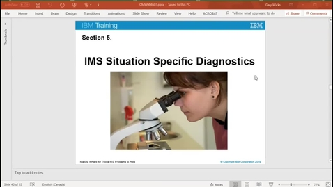 Thumbnail for entry Unit 7, video 4: Situation-specific diagnostics, Part 1