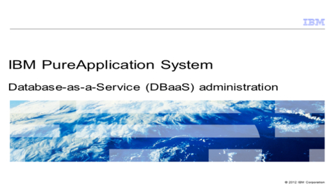 Thumbnail for entry Database-as-a-Service administration