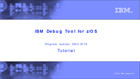 Thumbnail for entry Starting the debugger using the DTCN GUI plug-in