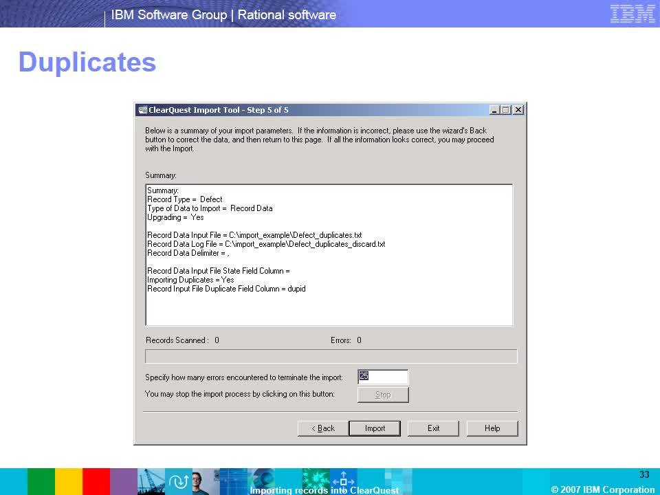 Rational Clearquest Import Tool