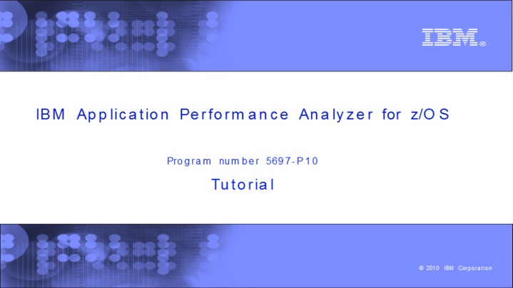 Thumbnail for channel Application Performance Analyzer for z/OS