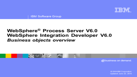 Thumbnail for Business objects overview