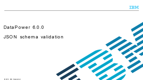 Thumbnail for JSON schema validation