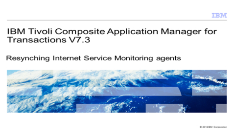 Thumbnail for entry Resynching Internet Service Monitoring agents