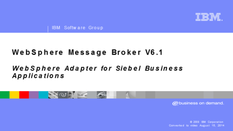 Thumbnail for Siebel adapter node details
