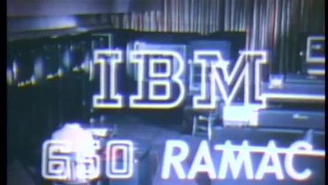 Thumbnail for entry (1956)  IBM 650 RAMAC - IBM Archives (VTI AK49)