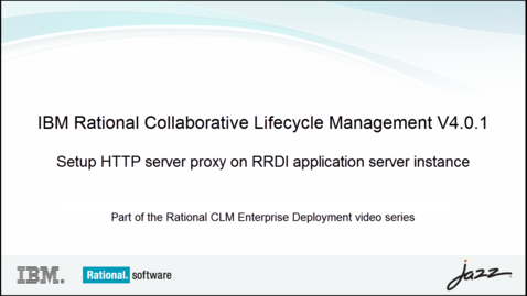 Thumbnail for entry Setup HTTP server proxy on RRDI application server instance