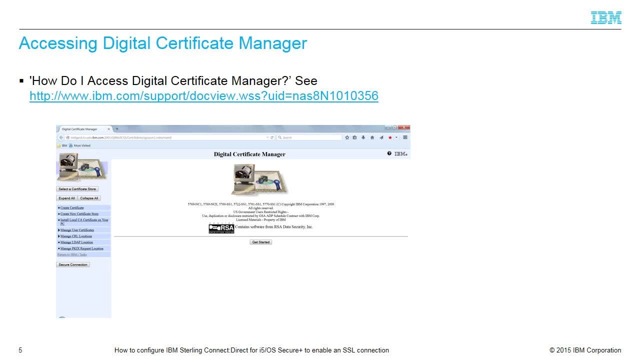 Configure A Ssl Connection For Connect Direct Using Ibm