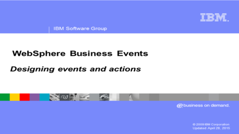 Thumbnail for Designing events and actions