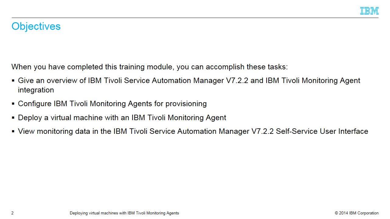 Deploying Virtual Machines with IBM Tivoli Monitoring Agents - IBM 