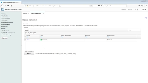 Thumbnail for entry How to create a tenant and resource pool using IBM Cloud Provisioning and Management for z/OS