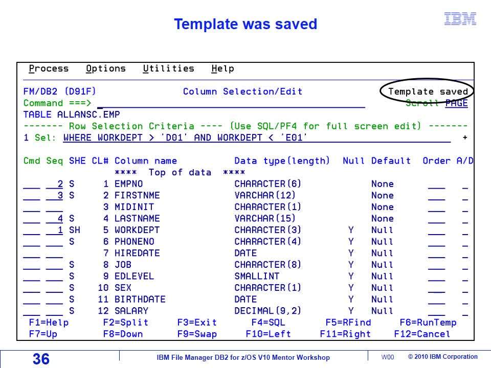 Chapter 20 Fm Db2 Using Templates Ibm Mediacenter