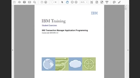 Thumbnail for entry CM18 IMS TM Application Programming Unit 2.1 Lab 1