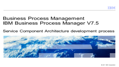 Thumbnail for entry Service Component Architecture development process