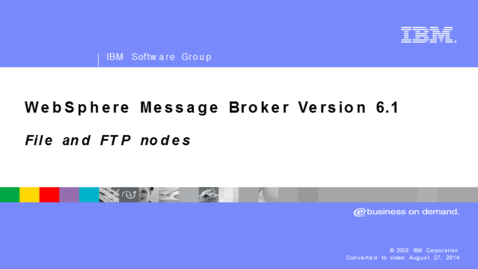 Thumbnail for entry File and FTP nodes