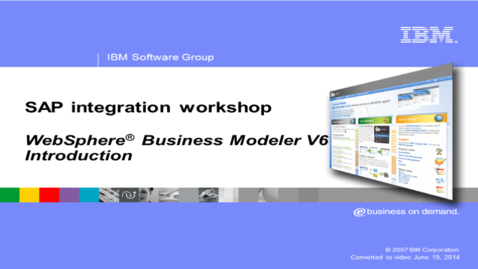 Thumbnail for entry WebSphere Business Modeler