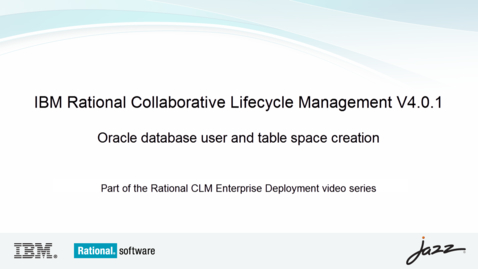 Thumbnail for entry Oracle database user and table space creation