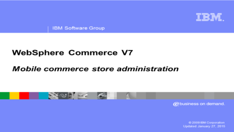 Thumbnail for entry Mobile commerce store administration