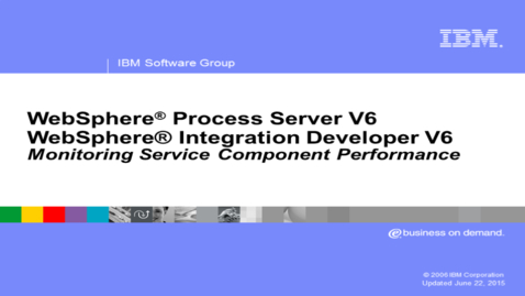 Thumbnail for Service component performance