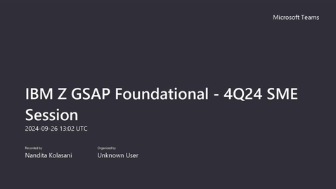 Thumbnail for IBM GSAP -  General + AP Computer Science Principles - 4Q24 - Matthew Lucas - September 26 , 24
