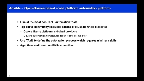 Thumbnail for Introduction of z/OSMF Ansible Collection
