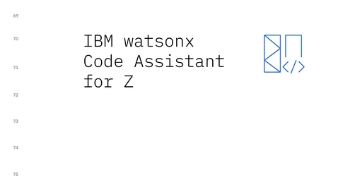 Thumbnail for IBM watsonx Code Assistant for Z Refactoring: Dynamic refactoring and streamlining program structures