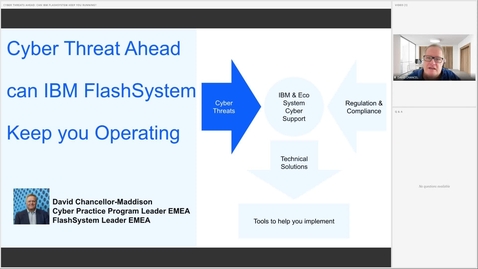 Thumbnail for Cyber threats ahead: can IBM FlashSystem keep you operating?