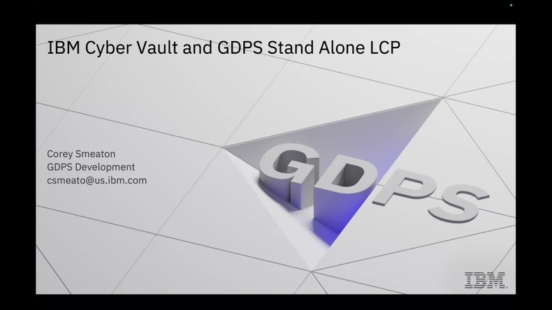 Video thumbnail for Adding Z Cyber Vault to Your CSM Safeguarded Copy Environment - Accelerate with ATG