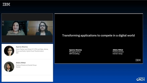 Thumbnail for Transforming applications to compete in a digital world application transformation webinar